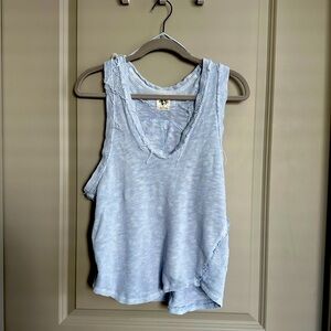 We the Free by Free People Slim n Simple Tank - Light Blue